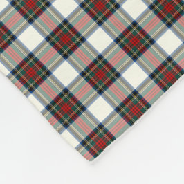 Stewart Clan White und Red Formal Dress Tartan Fleecedecke