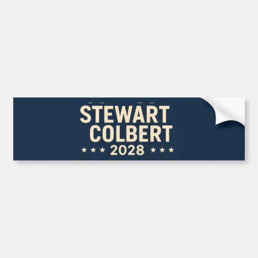 Stewart/Colbert 2028 Autoaufkleber (Vorne)