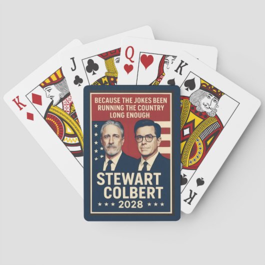 Stewart/Colbert 2028 Spielkarten (Rückseite)