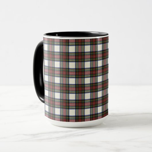 Stewart Dress Clan Tartan Tasse (Vorderseite Links)