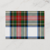 Stewart Dress Kariert Wedding Enclosure Card Begleitkarte (Rückseite)