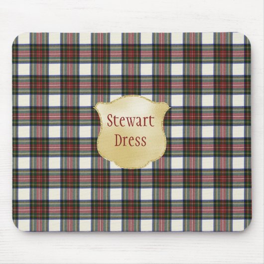 Stewart Dress Modern Original Scottish Tartan Mousepad (Vorne)
