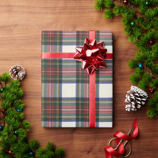 Stewart Dress Modern Scottish Tartan Geschenkpapier (Feiertagsgeschenk)