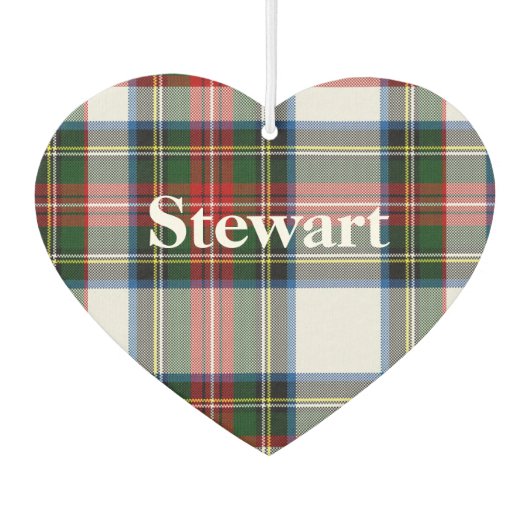 Stewart Dress Tartan Kariert Air Freshener Autolufterfrischer (Rückseite)