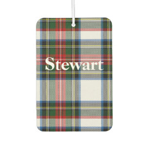 Stewart Dress Tartan Kariert Air Freshener Autolufterfrischer