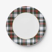 Stewart Dress Tartan Kariertes Papierplatte Pappteller (Vorderseite)