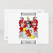 Stewart (Englisch) Wappen-Coat Postkarte (Vorne/Hinten)