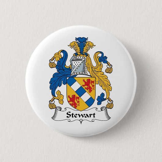 Stewart-Familienwappen Button (Vorderseite)