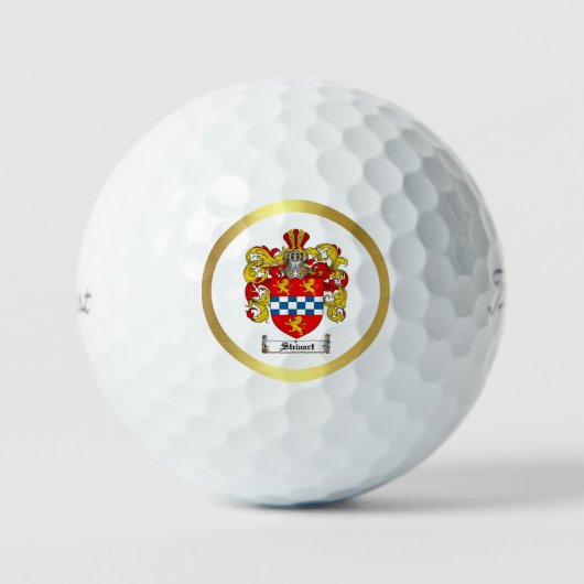 Stewart Family Coat of Arms Golf Balls Golfball (Vorderseite)