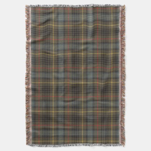 Stewart Hunting Weathered Tartan Kariertes Muster Decke (Vorderseite Vertikal)