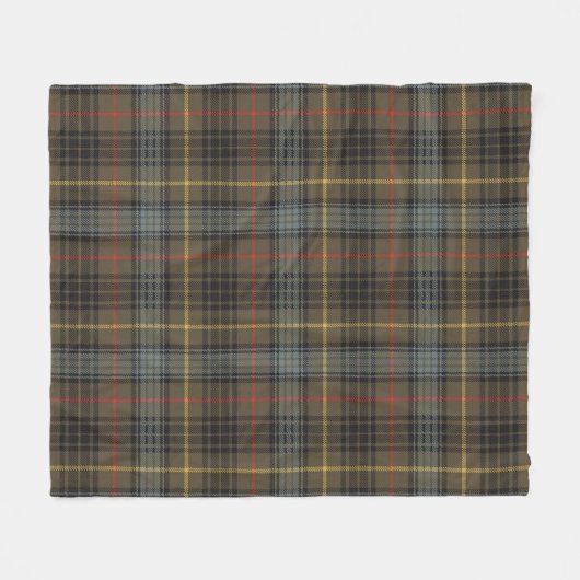 Stewart Hunting Weathered Tartan Kariertes Muster Fleecedecke (Vorderseite (Horizontal))