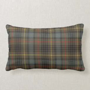 Stewart Hunting Weathered Tartan Kariertes Muster Lendenkissen