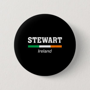 Stewart irischer Familienname St Patricks Day Irla Button