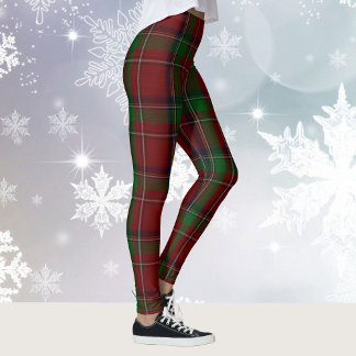 STEWART Kariert Scottish Tartan Irish Winter Leggings