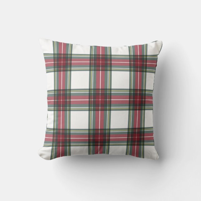 Stewart Kariert Throw Pillow  Kissen (Vorderseite)
