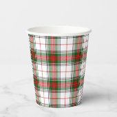 Stewart King George Kariert Pappbecher (Rückseite)