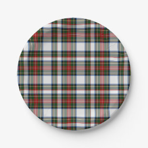 Stewart-Kleidertartan-karierte Papierplatte Pappteller