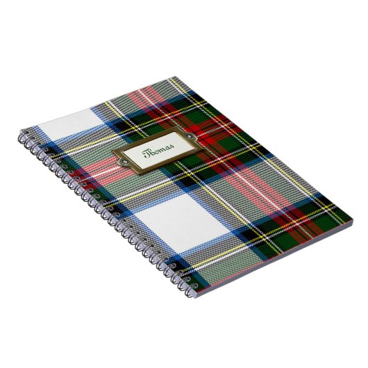 Stewart-Kleidertartan-kariertes Notizbuch Notizblock (Rechte Seite)