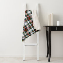 Stewart-Kleidkarierte Sherpa Decke