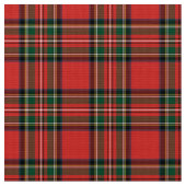 Stewart königlicher Tartan. Stoff (Nahaufnahme)
