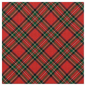 Stewart königlicher Tartan. Stoff (Nahaufnahme)