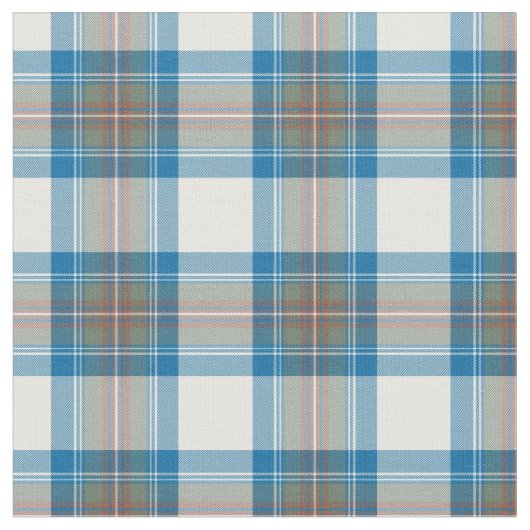 Stewart Muted Blue Tartan Stoff (Nahaufnahme)