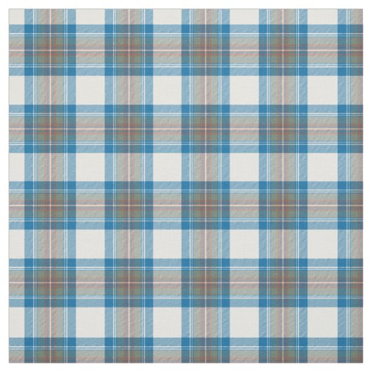 Stewart Muted Blue Tartan Stoff (Muster)