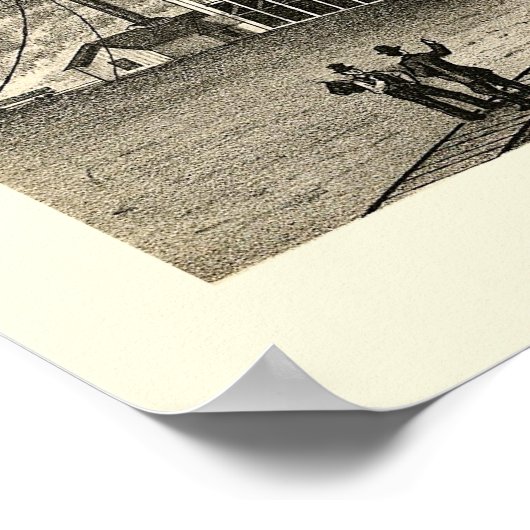 Stewart, OH Panorama Karte - 1873 Poster (Ecke)