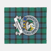 Stewart Old Ancient Clan Abzeichen Tartan Kariert Fleecedecke (Vorderseite (Horizontal))