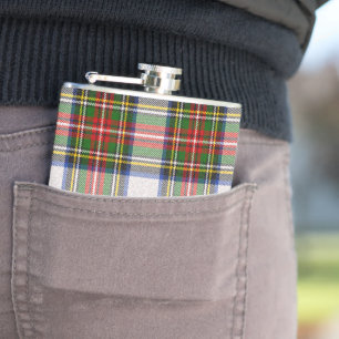 Stewart Royal Dress Kariert Scottish Pattern Flachmann