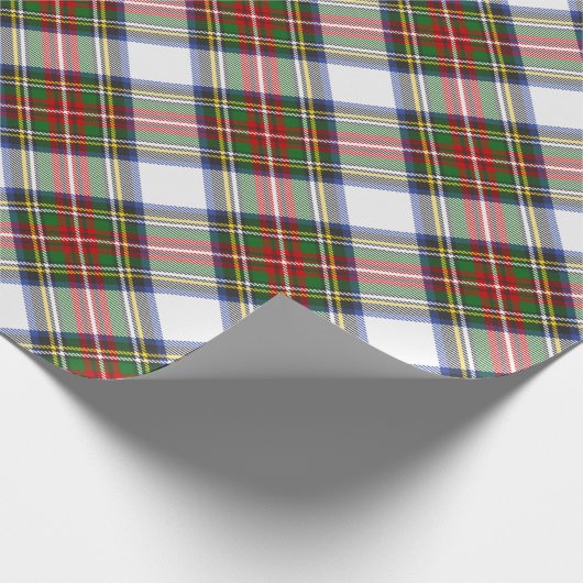 Stewart Royal Dress Kariert Scottish Pattern Geschenkpapier (Ecke)
