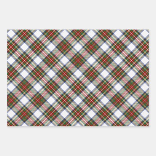 Stewart Royal Dress Kariert Scottish Pattern Geschenkpapier Set (Vorderseite 2)