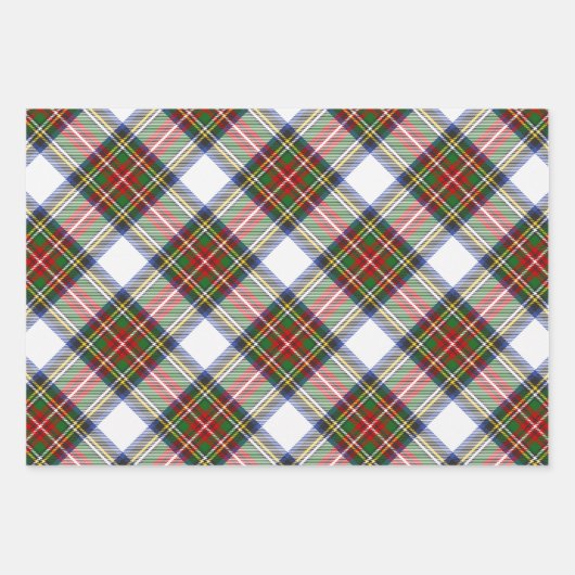 Stewart Royal Dress Kariert Scottish Pattern Geschenkpapier Set (Vorderseite)
