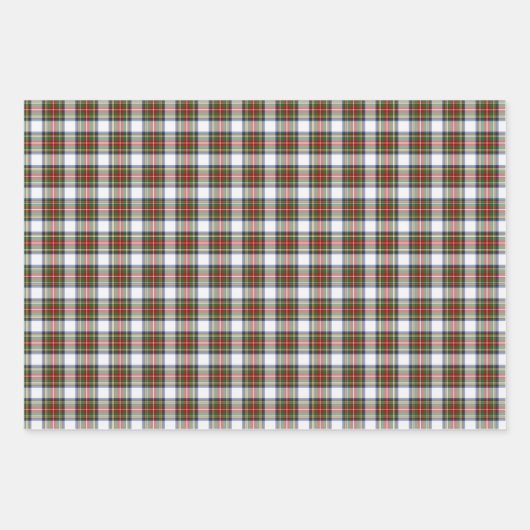 Stewart Royal Dress Kariert Scottish Pattern Geschenkpapier Set (Vorderseite 3)