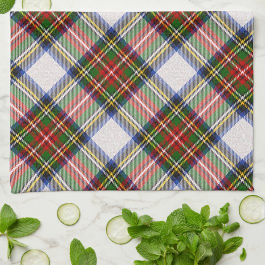 Stewart Royal Dress Kariert Scottish Pattern Geschirrtuch (Gefaltet)