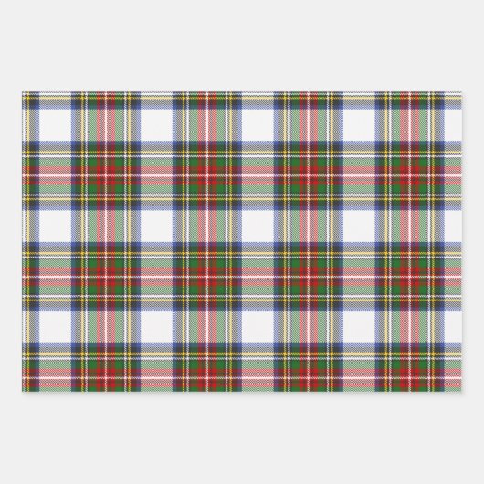 Stewart Royal Dress Kariert Scottish Pattern Ident Geschenkpapier Set (Vorderseite 3)