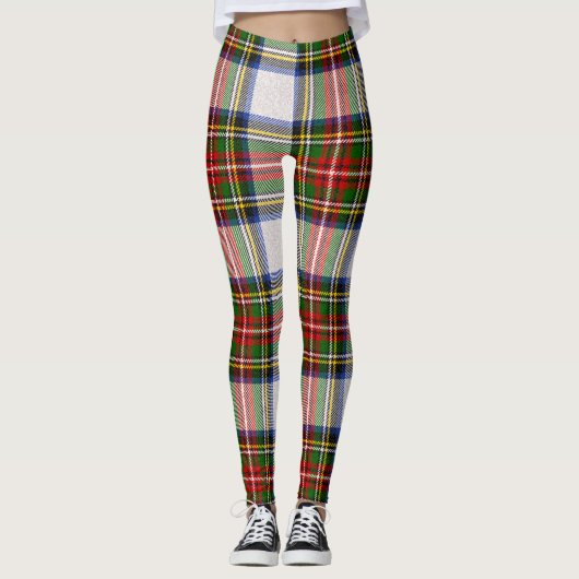 Stewart Royal Dress Kariert Scottish Pattern Leggings (Vorderseite)