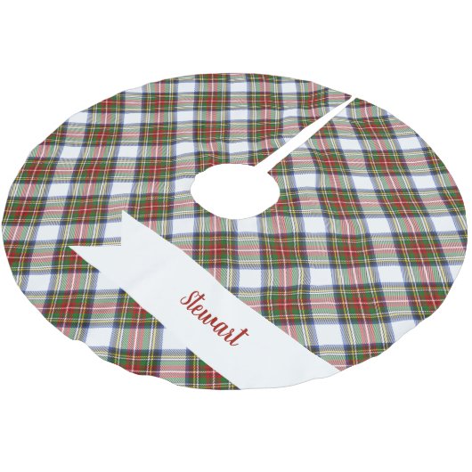 Stewart Royal Dress Kariert Scottish Pattern Polyester Weihnachtsbaumdecke (Schrägansicht)