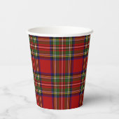 Stewart Royal Scottish Clan Tartan Paper Cups Pappbecher (Rückseite)