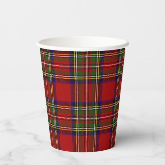 Stewart Royal Scottish Clan Tartan Paper Cups Pappbecher (Rückseite)