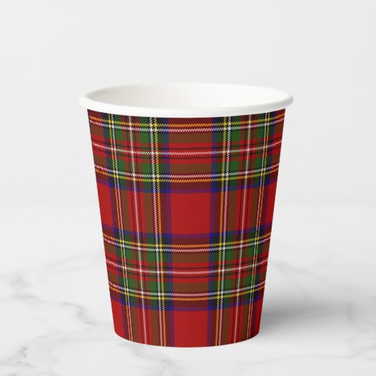 Stewart Royal Scottish Clan Tartan Paper Cups Pappbecher (Vorderseite)