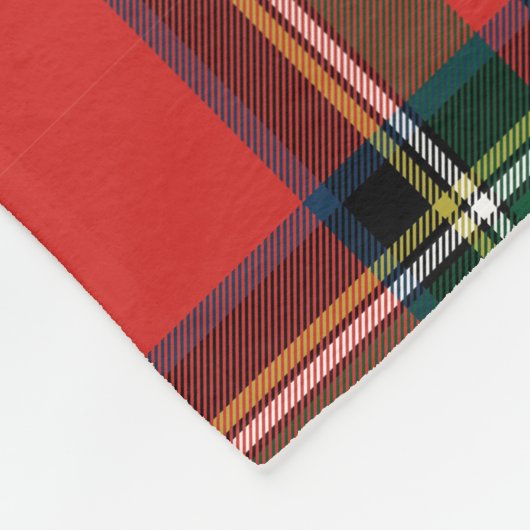Stewart Royal Tartan. Fleecedecke (Ecke)