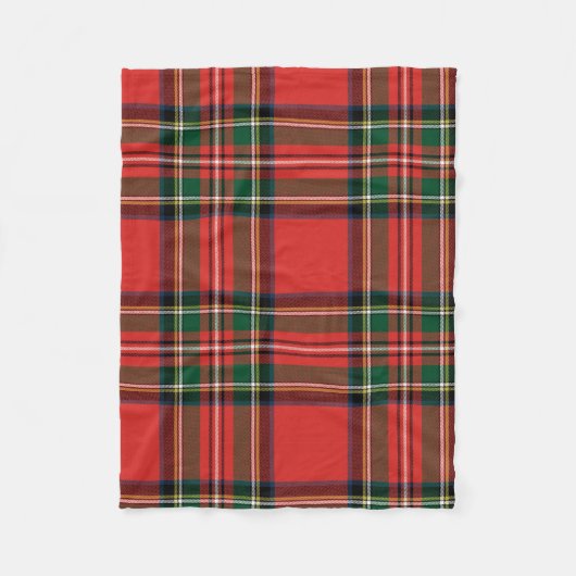 Stewart Royal Tartan. Fleecedecke (Vorderseite)