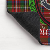 Stewart Scottish Clan Tartan and Crest  Mousepad (Ecke)