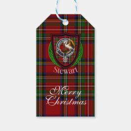 Stewart Scottish Clan Tartan & Crest Geschenkanhänger