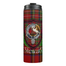 Stewart Scottish Clan Tartan & Crest