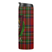 Stewart Scottish Clan Tartan & Crest Thermosbecher (Nach rechts gedreht)