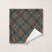 Stewart Stuart Black Clan Tartan Kariert Badhandtuch Set (Waschlappen)