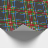 Stewart Stuart Black Clan Tartan Kariert Geschenkpapier (Ecke)