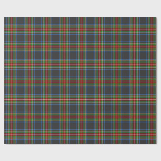 Stewart Stuart Black Clan Tartan Kariert Geschenkpapier (Flach)